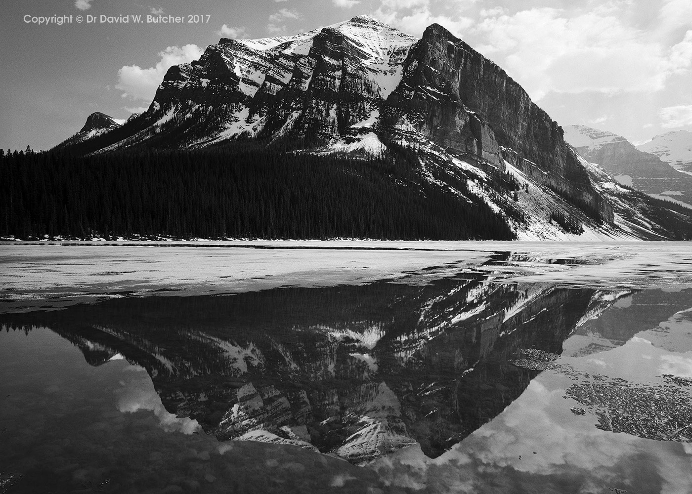 Lake Louise Fairview Mountain Reflections Canada Dave Butcher