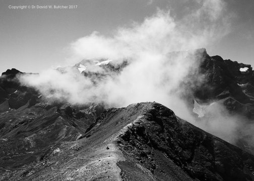 Clouds on Monte Perdido from Pimene, near Gavarnie, Pyrenees, France