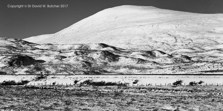 Drumochter Geal Charn in Snow, Dalwhinnie, Scotland