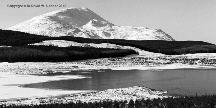 Schiehallion and Loch Kinardochy in Winter, Scotland