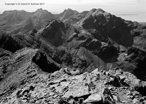 Black Cuillin Ridge from Bruach na Frith, Skye, Scotland