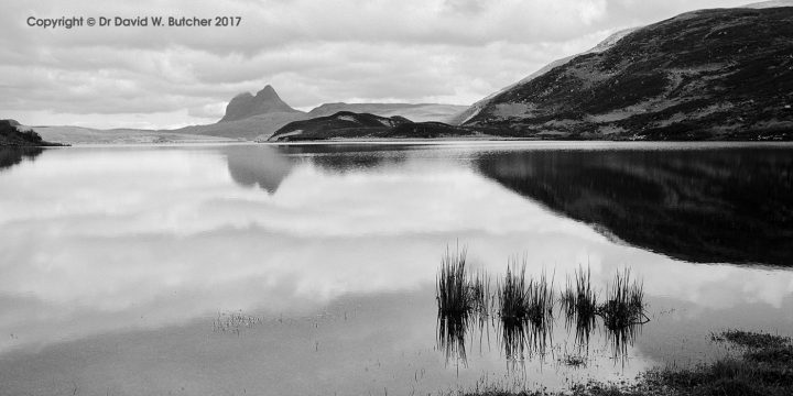 Suilven Reflection in Cam Loch, Sutherland, Scotland