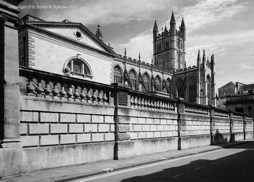 Bath Cathedral and Roman Baths, England