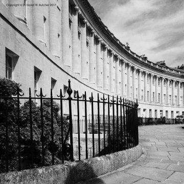 Bath Crescent and Railings, England