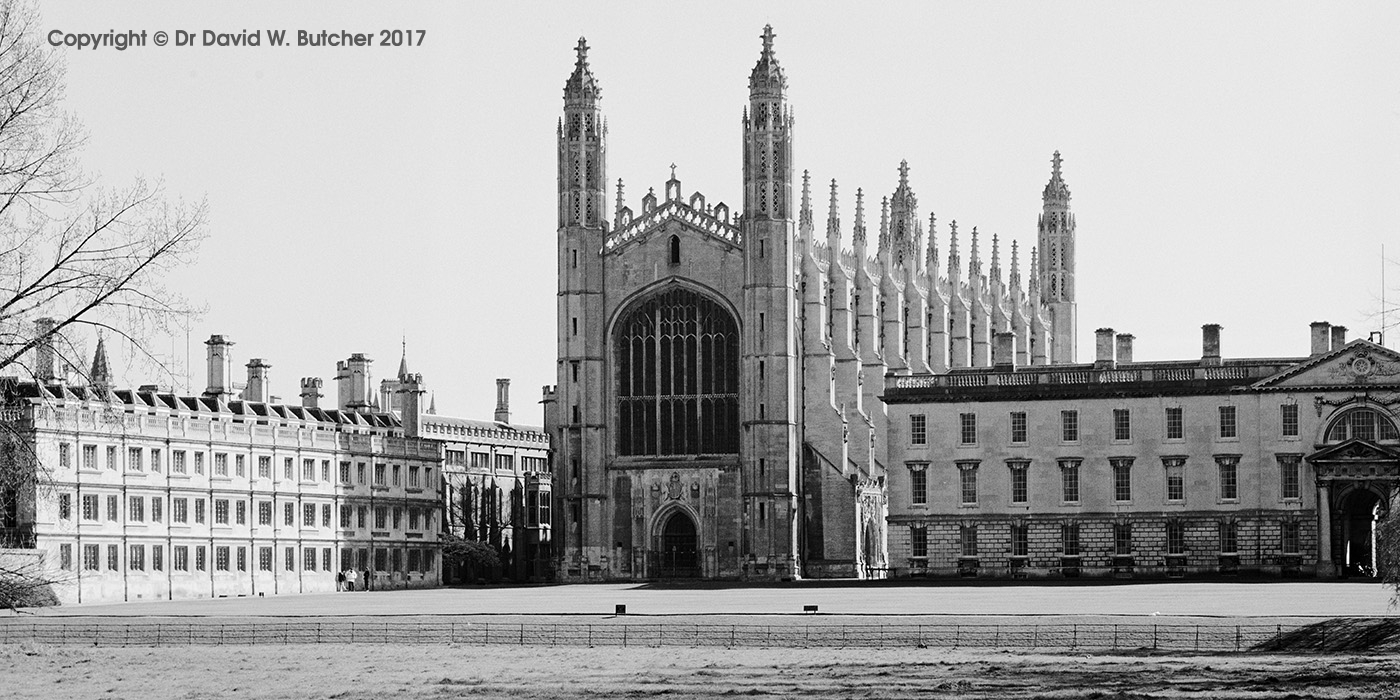 Cambridge Kings College Chapel from the Backs, England