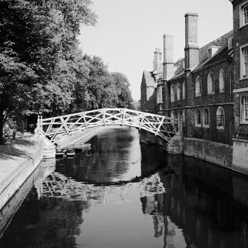 Cambridge Queens' College Mathematical Bridge Reflections, England