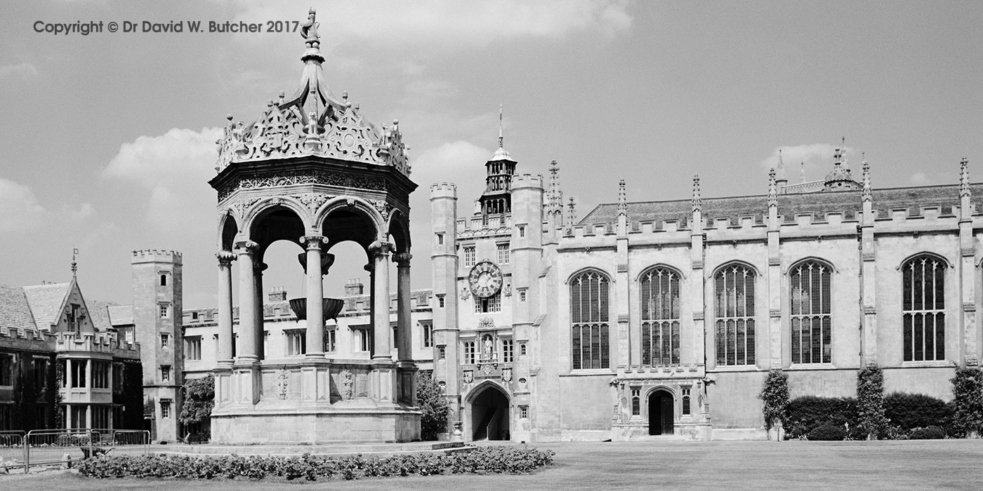 Trinity College Great Court, Cambridge, England