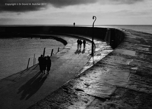 Cobb Shadows, Lyme Regis, Dorset, England