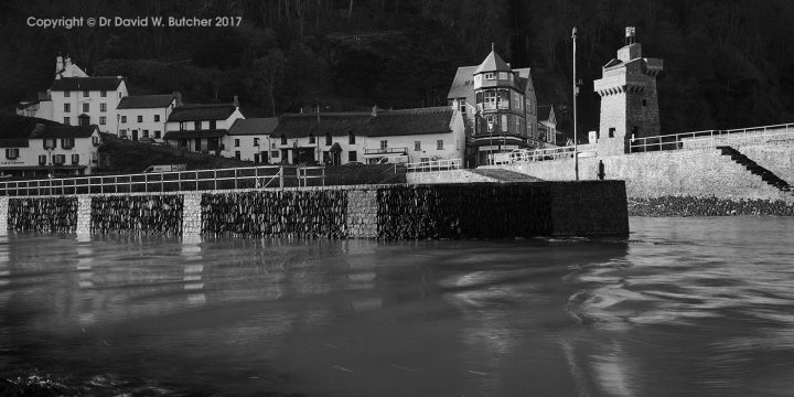 Lynmouth at High Tide, Exmoor, England