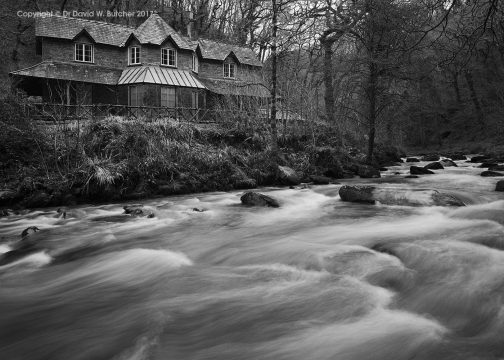Watersmeet House and East Lyn River, Exmoor, Devon, England