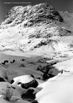 Harrison Stickle in Winter, Langdale, Lake District