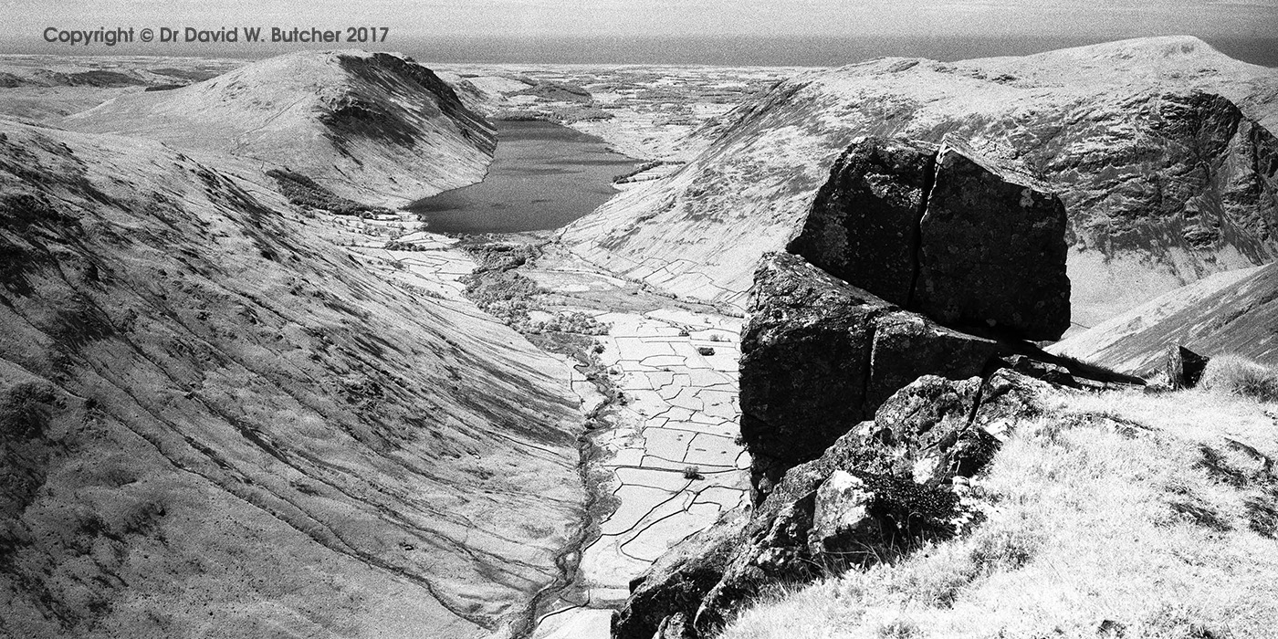 Wasdale from Great Gable, Infrared, Lake District