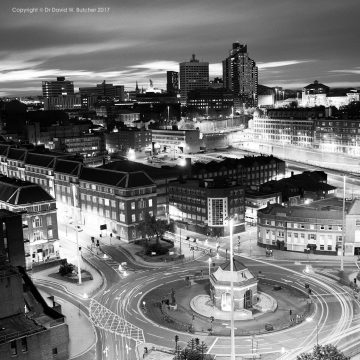 Leeds City Centre at Night, England