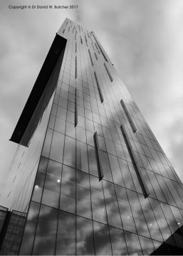 Manchester Beetham Tower Cloud Reflections, England