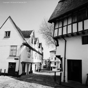 Elm Hill and Britons Arms, Norwich, Norfolk