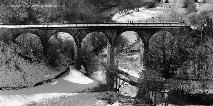 Monsal Dale from Monsal Head in Winter near Bakewell, Peak District