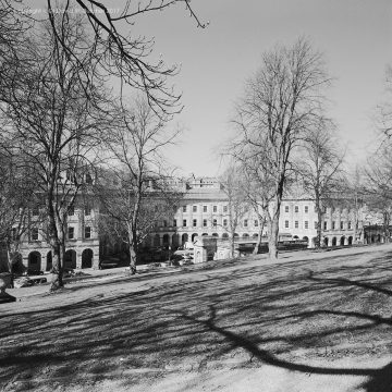 Buxton Crescent from Slopes, Peak District