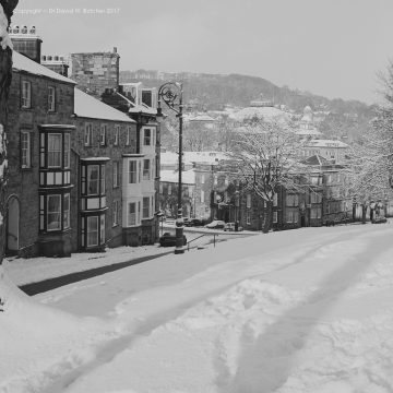 Buxton Hall Bank in Snow, Peak District