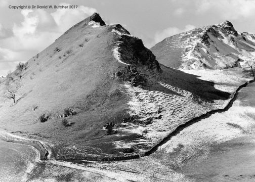 Parkhouse and Chrome Hills in Winter, Longnor, Peak District