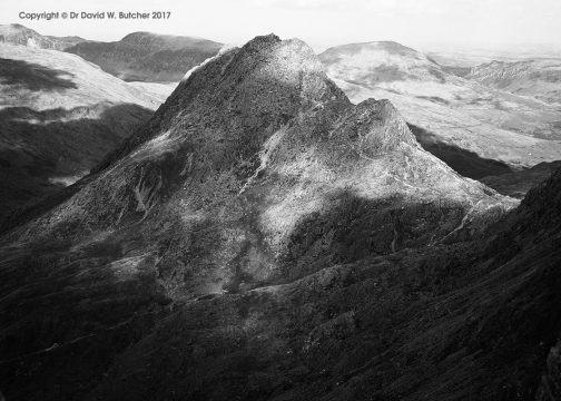 Tryfan from Glyder Fach, Bethesda, Snowdonia, Wales