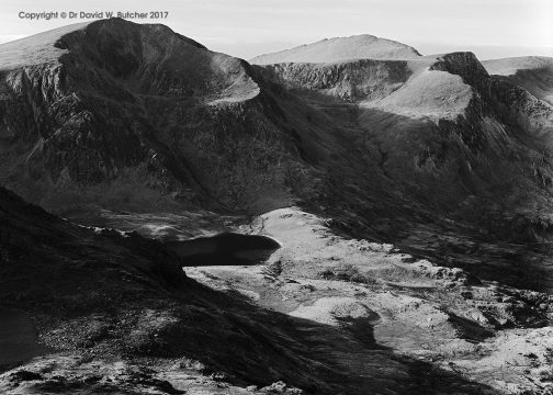 Y Garn and Elidir Fawr from Tryfan, Bethesda, Snowdonia, Wales