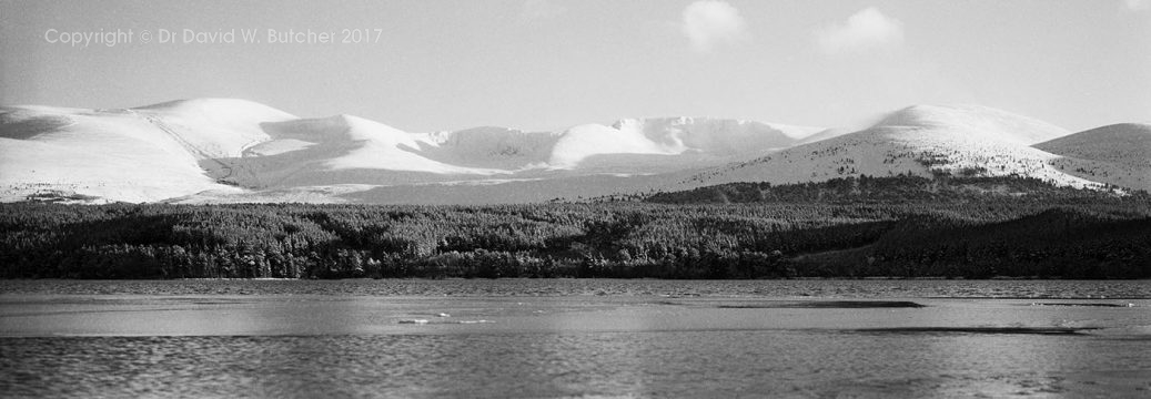 Cairngorms and Loch Morlich in Winter, Aviemore, Scotland