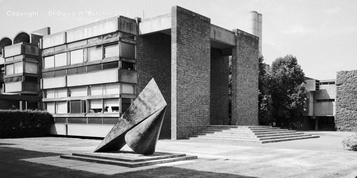 Cambridge Churchill College Front Entrance Sculpture, England