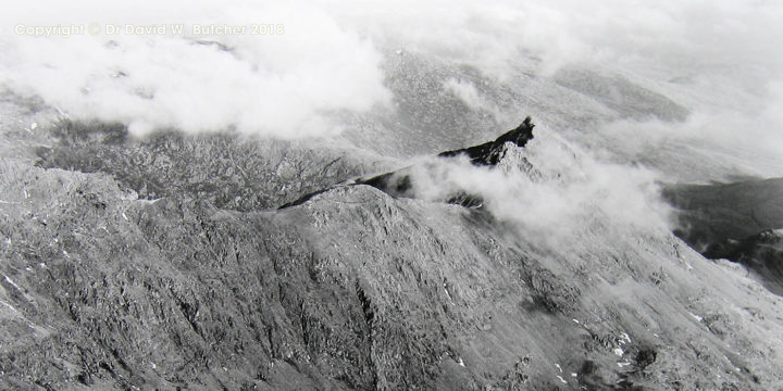 Crib Goch from Snowdon, Snowdonia, Wales