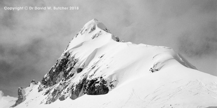 Austrian Tyrol mountain in winter near Ischgl by Dave Butcher
