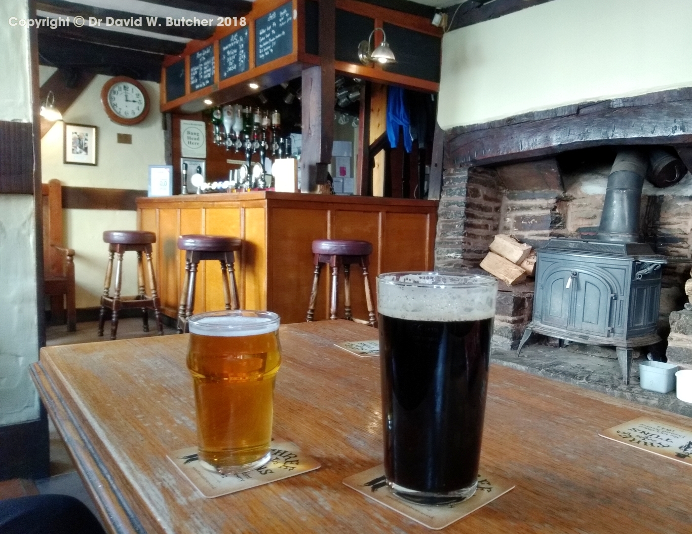 Interior of 3 Tuns pub, Bishop's Castle, Shropshire