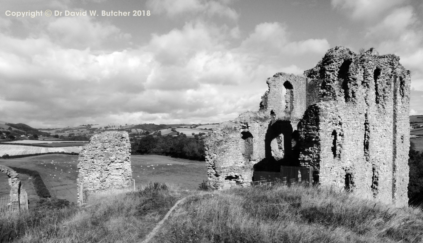 Clun Castle Great Tower Ruins, Shropshire