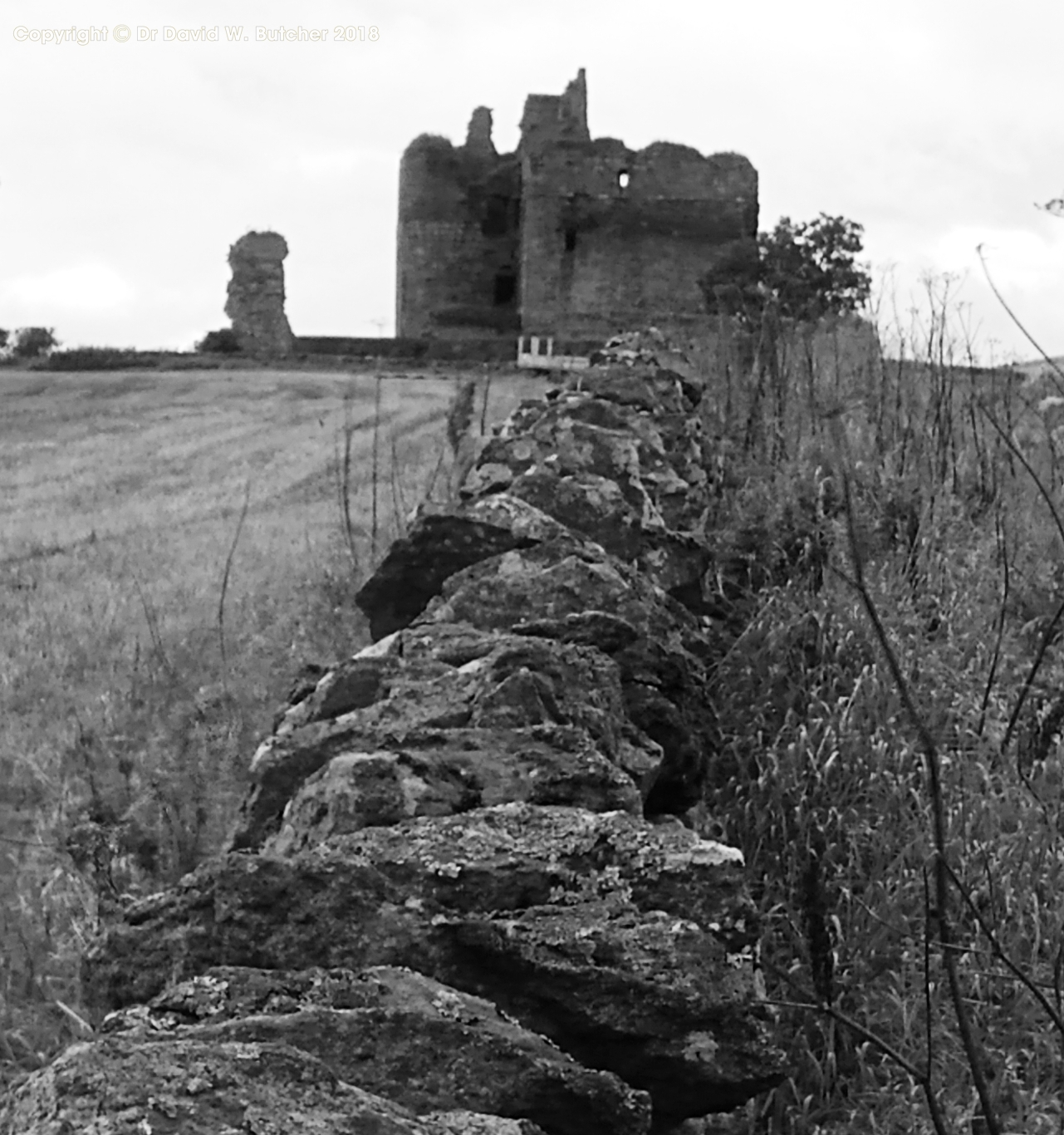 Cessford Castle near Jedburgh, Kerr family stronghold