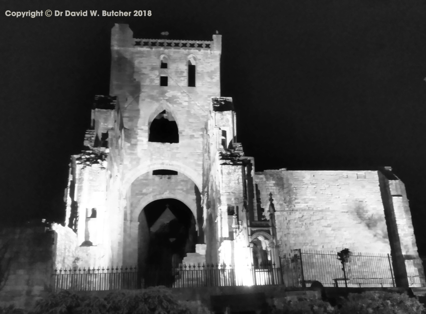Jedburgh Abbey at Night