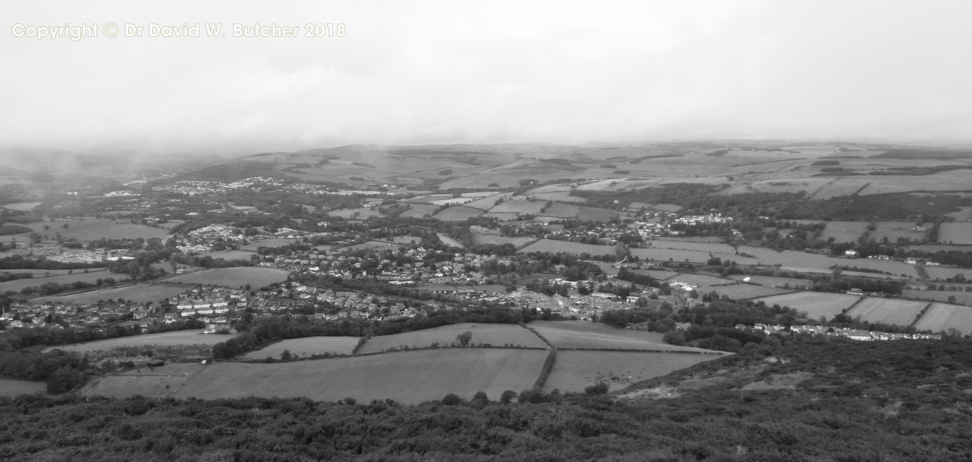 View from Eildon Hills near Melrose