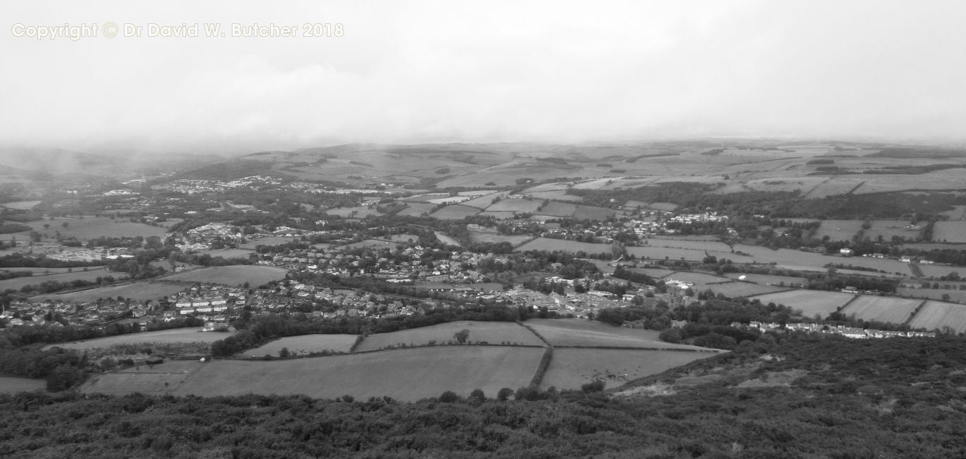 View from Eildon Hills near Melrose