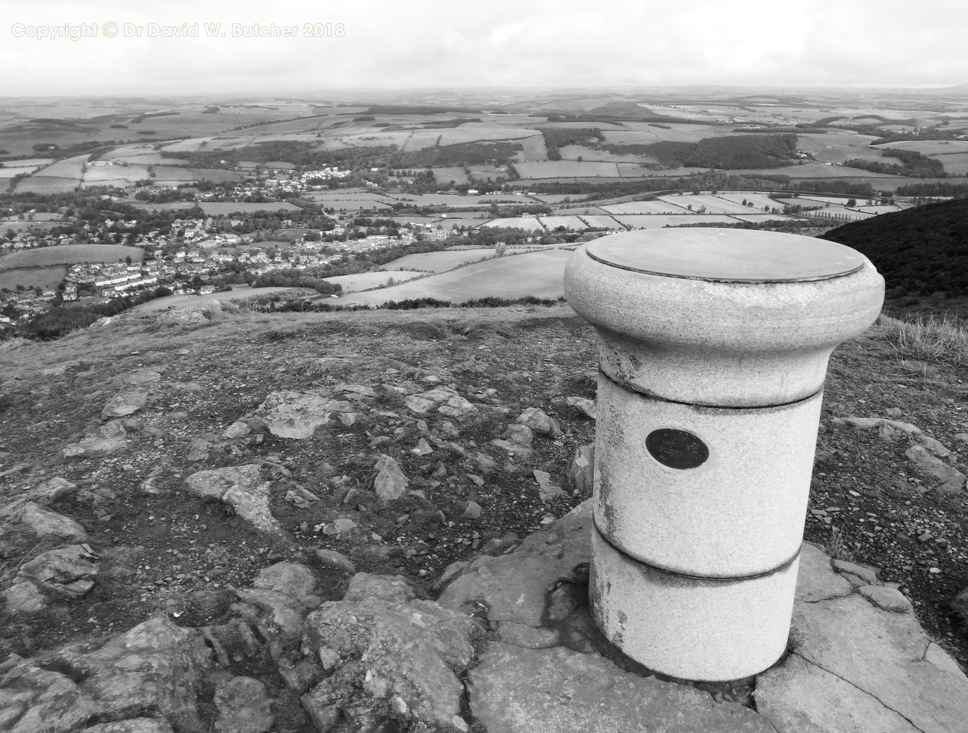 View from Eildon Hills near Melrose