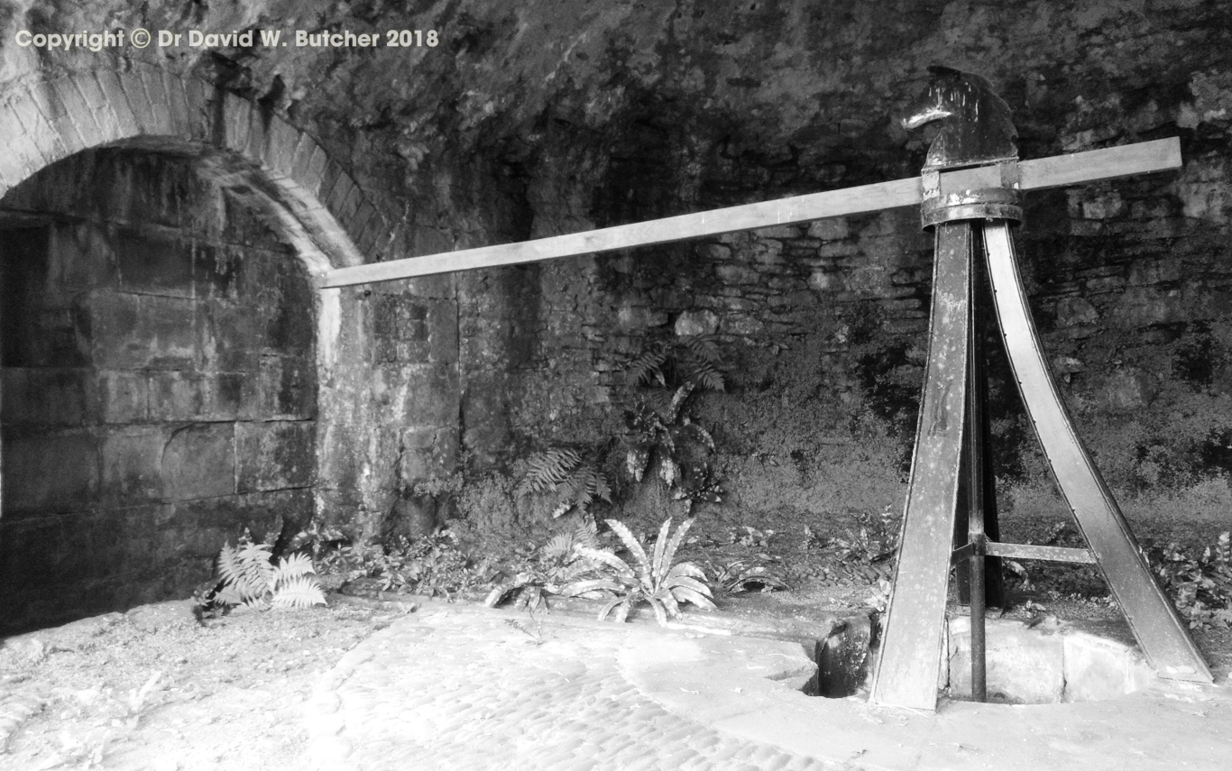 Benrig House well donkey-powered mechanism near St Boswell