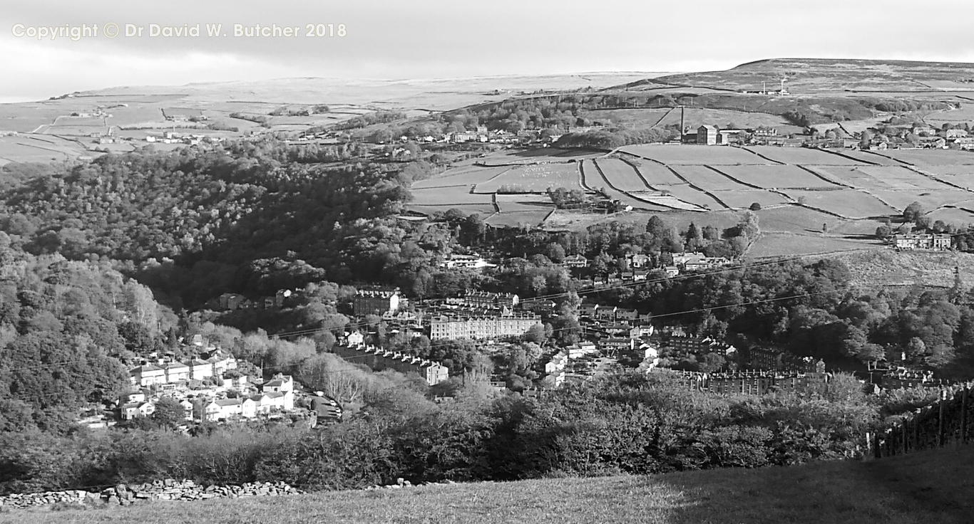 Hebden Bridge from above