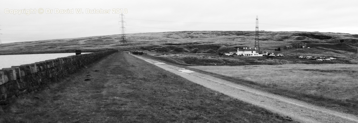 Blackstone Edge Reservoir and White House Inn on the Pennine Way