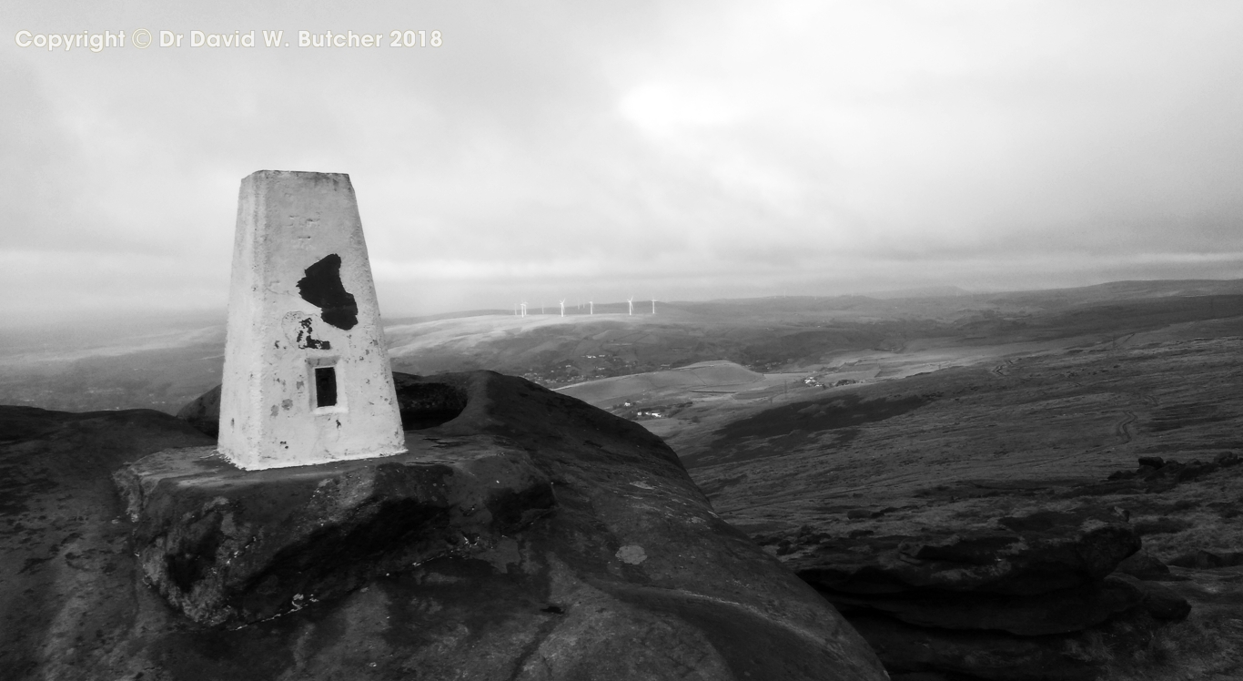 Blackstone Edge trig point on the Pennine Way #2