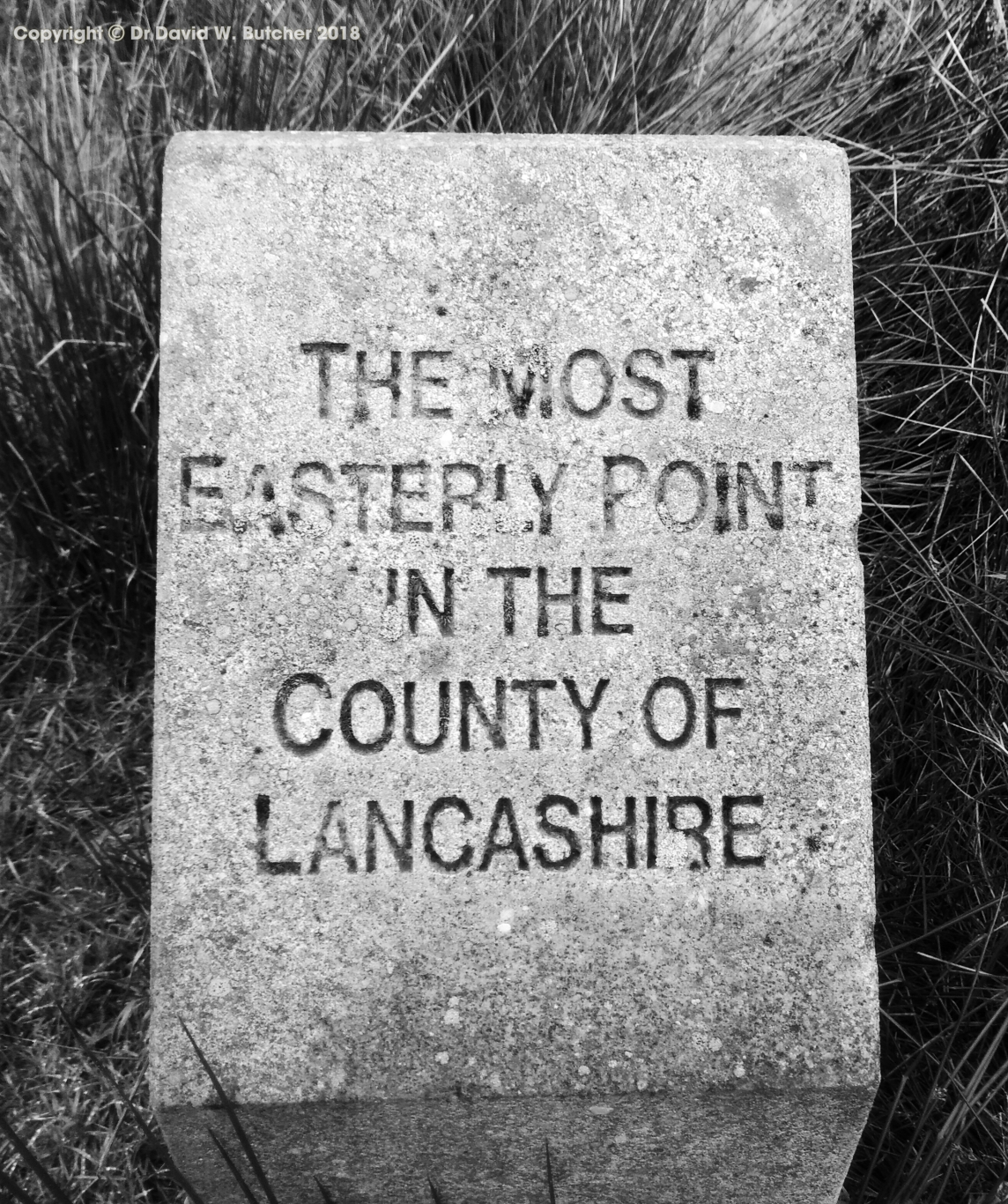 Lancashire most easterly point near Readycon Hill on Pennine Way