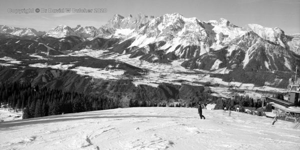 Schladming Planai View to Dachstein Mountains, Austria