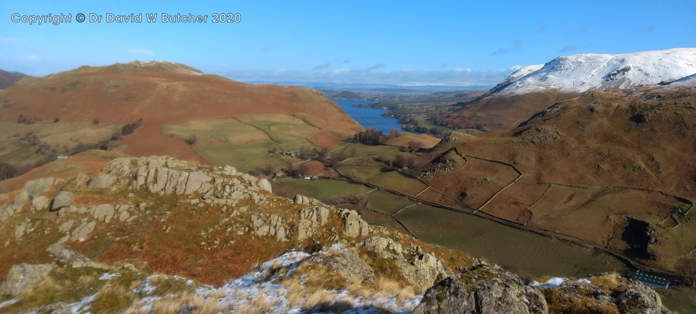 View from Beda Fell to Hallin Fell, Ullswater, Arthur's Pike and Bonscale Pike