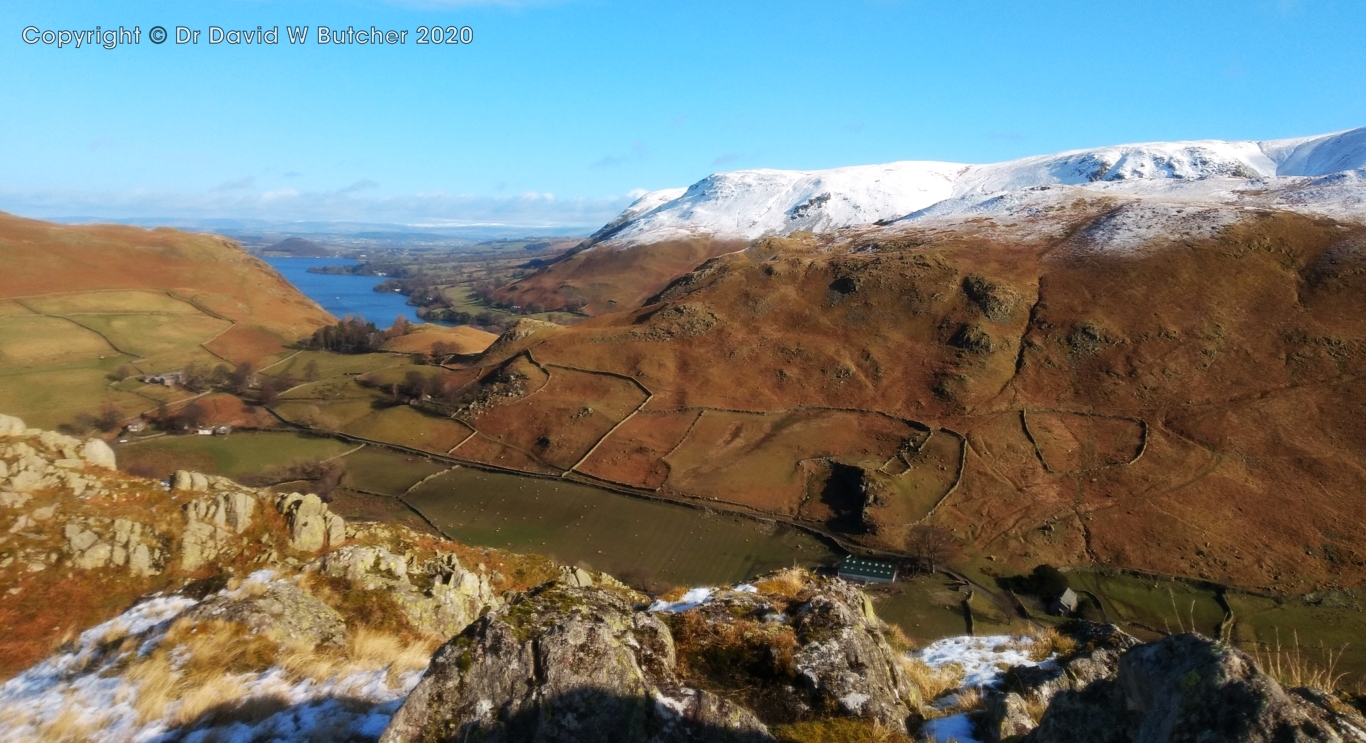 View to Arthur's Pike, Bonscale Pike and Steel Knotts from Beda Fell - colour version