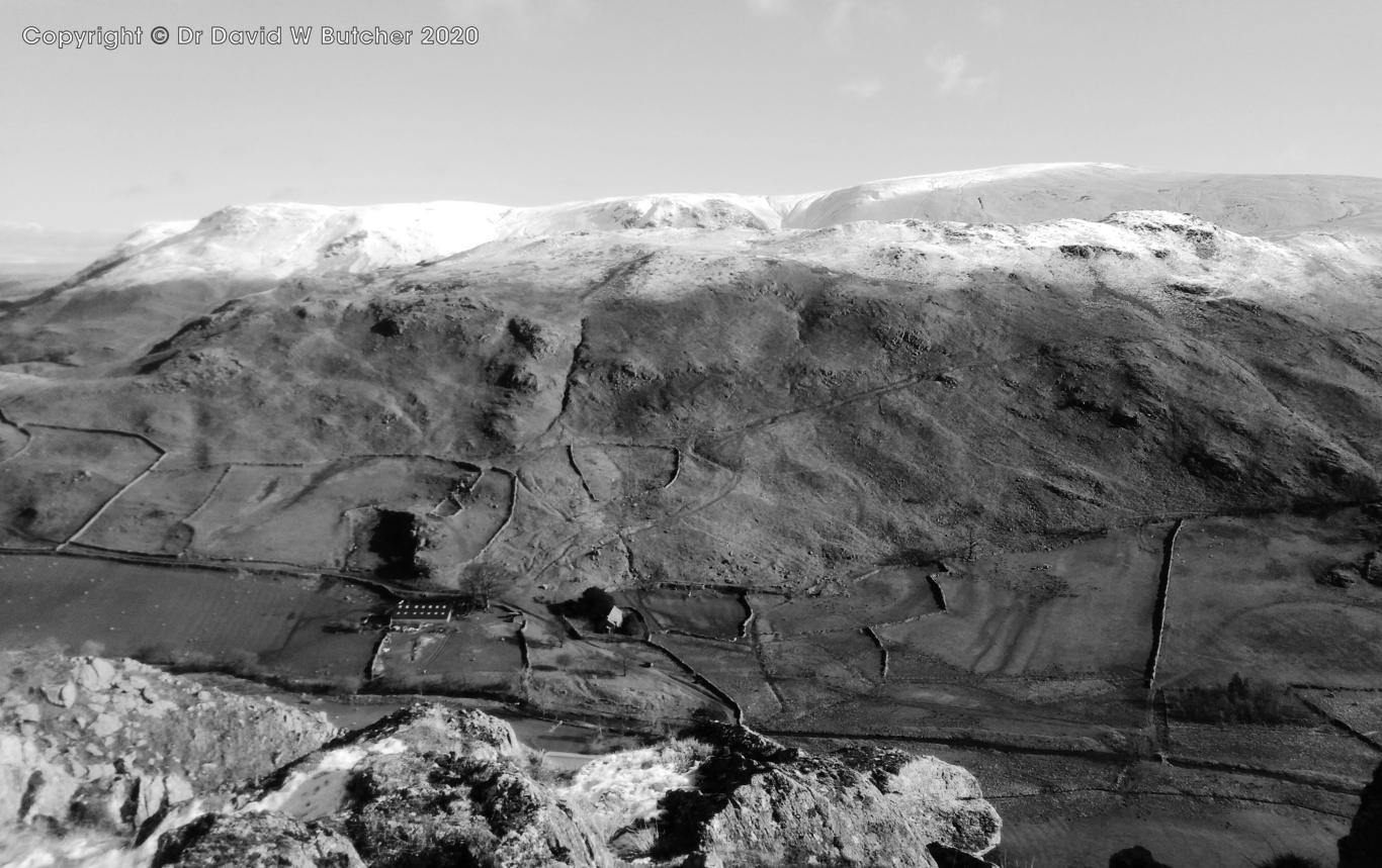 View to Arthur's Pike, Bonscale Pike, Loadpot and Steel Knotts from Beda Fell