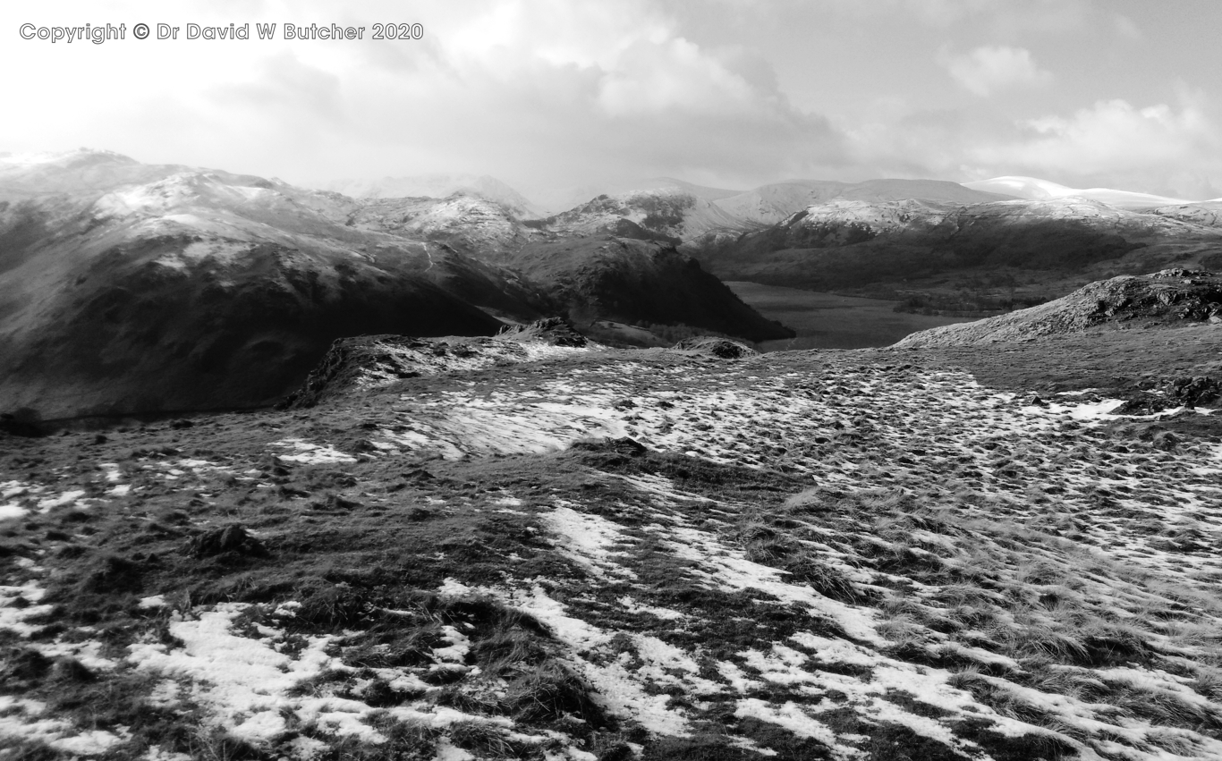 Helvellyn Range and Ullswater from Hallin Fell near Howtown