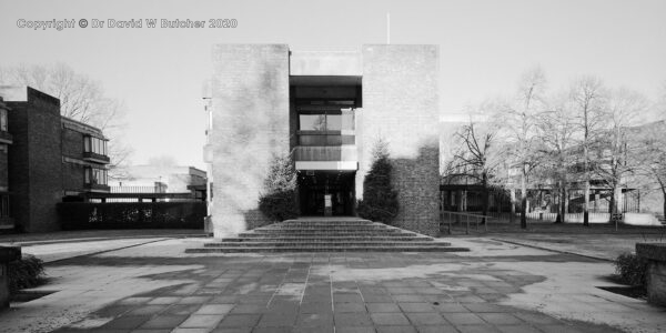 Cambridge Churchill College Front Entrance