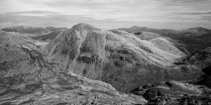 Great Gable from Scafell Pike, Wasdale, Lake District