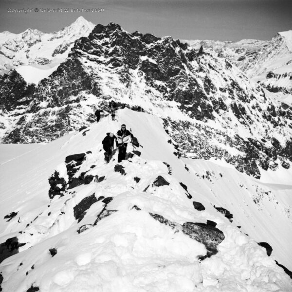 Saas Fee, Strahlhorn Summit Ridge, Switzerland