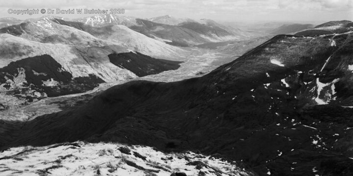 Aonach Mheadhoin from Sgurr an Lochain, Glen Shiel, Scotland